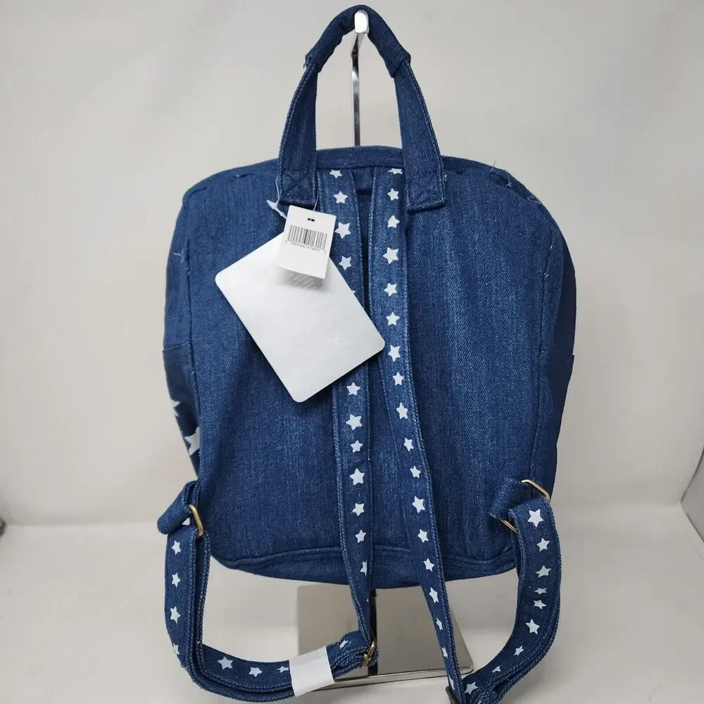 Disney Marvel America Chavez Denim Mini Backpack Multiverse Of Madness Pride Zip